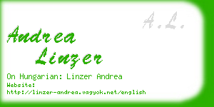 andrea linzer business card